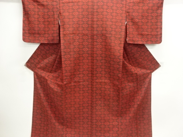 菱に菊模様小紋着物